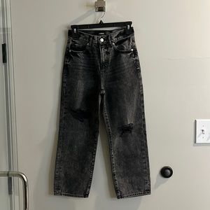 Express - Straight Ankle High Rise Jeans